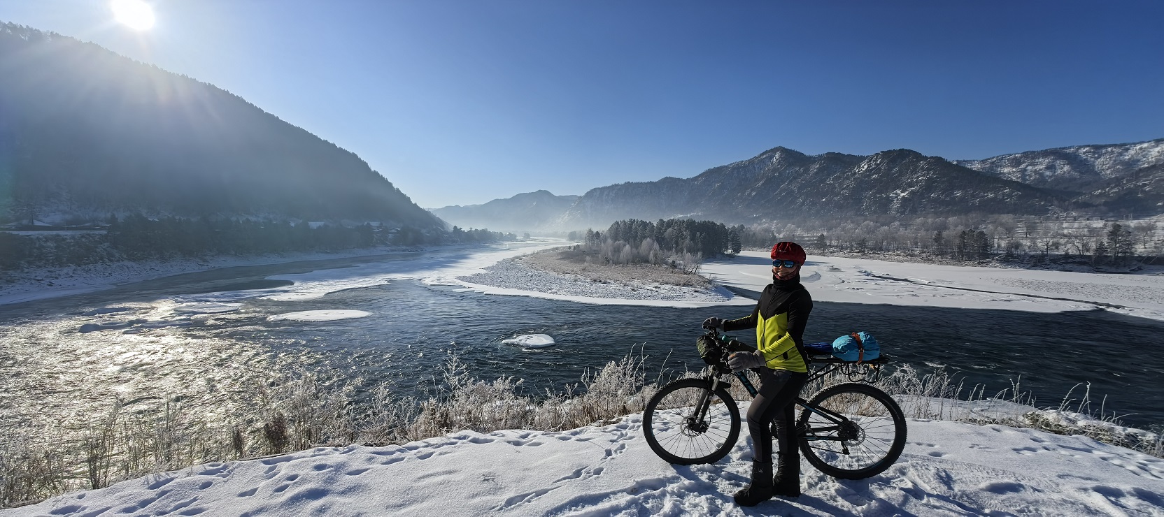 Велотур Зимний Горный Алтай. Чемальский тракт вдоль Катуни (32/42)