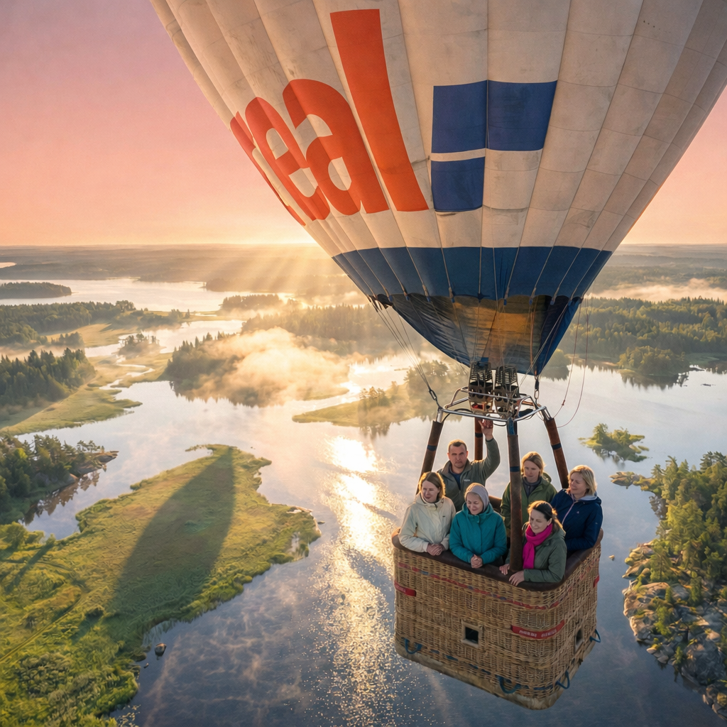 Карелия: Комфорт-тур до 6 человек. Воздушный шар, отель на берегу, ретропоезд, Рускеала