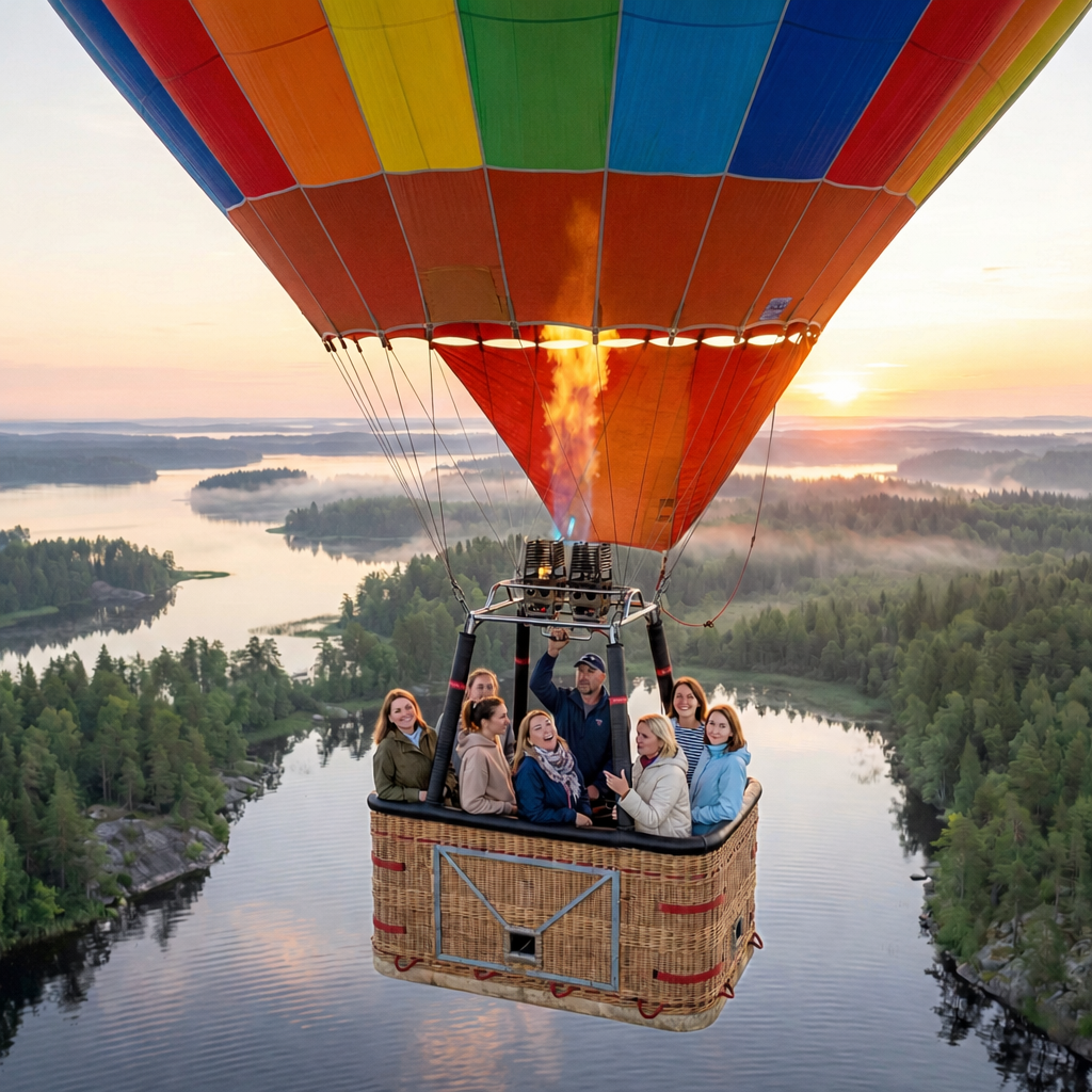 Карелия. Комфорт-тур до 6 чел. Воздушный шар, ретропоезд, Рускеала, Ладожские шхеры