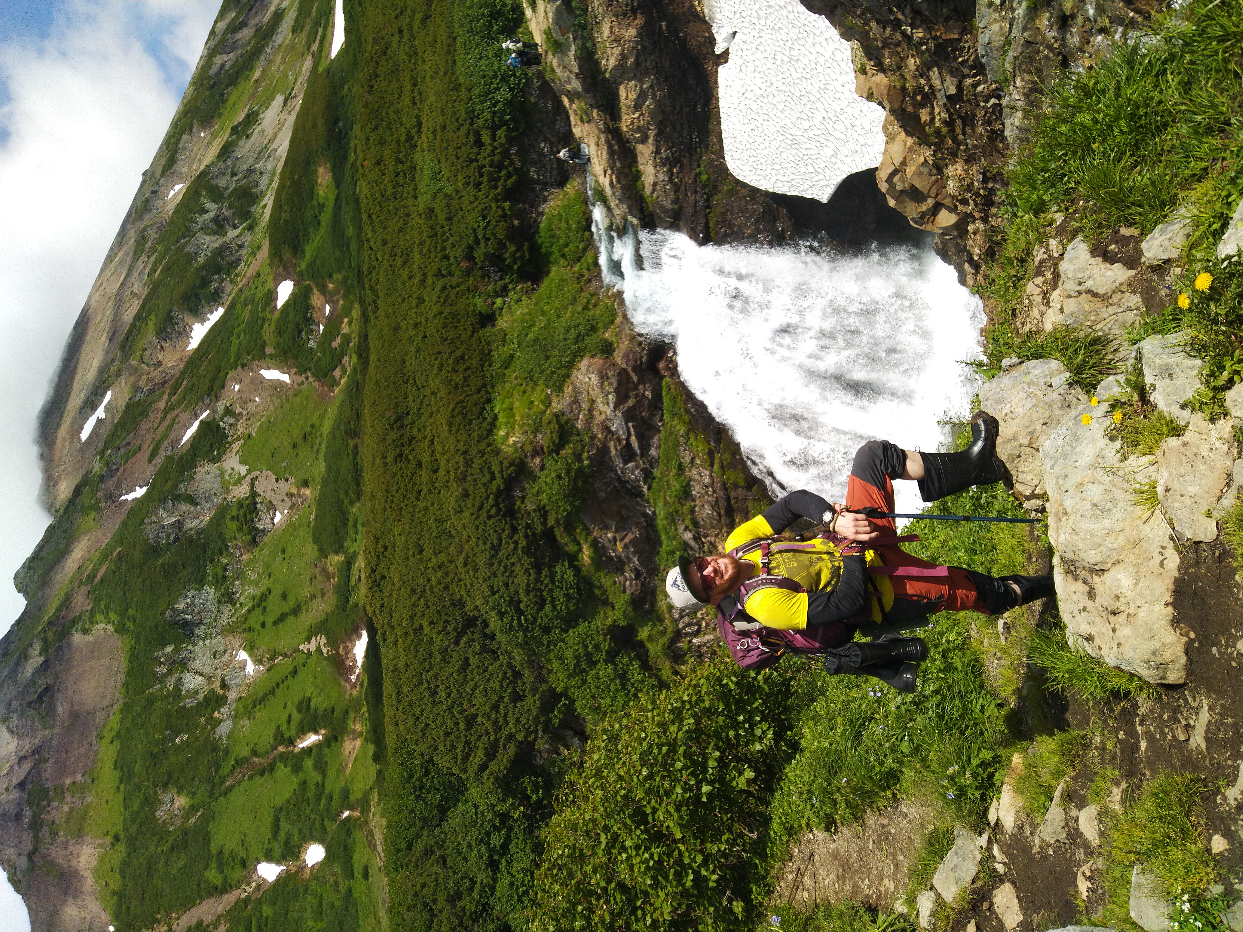 Тропы, водопады и цирк горного массива Вачкажец  миниатюрный Алтай на Камчатке (4/20)