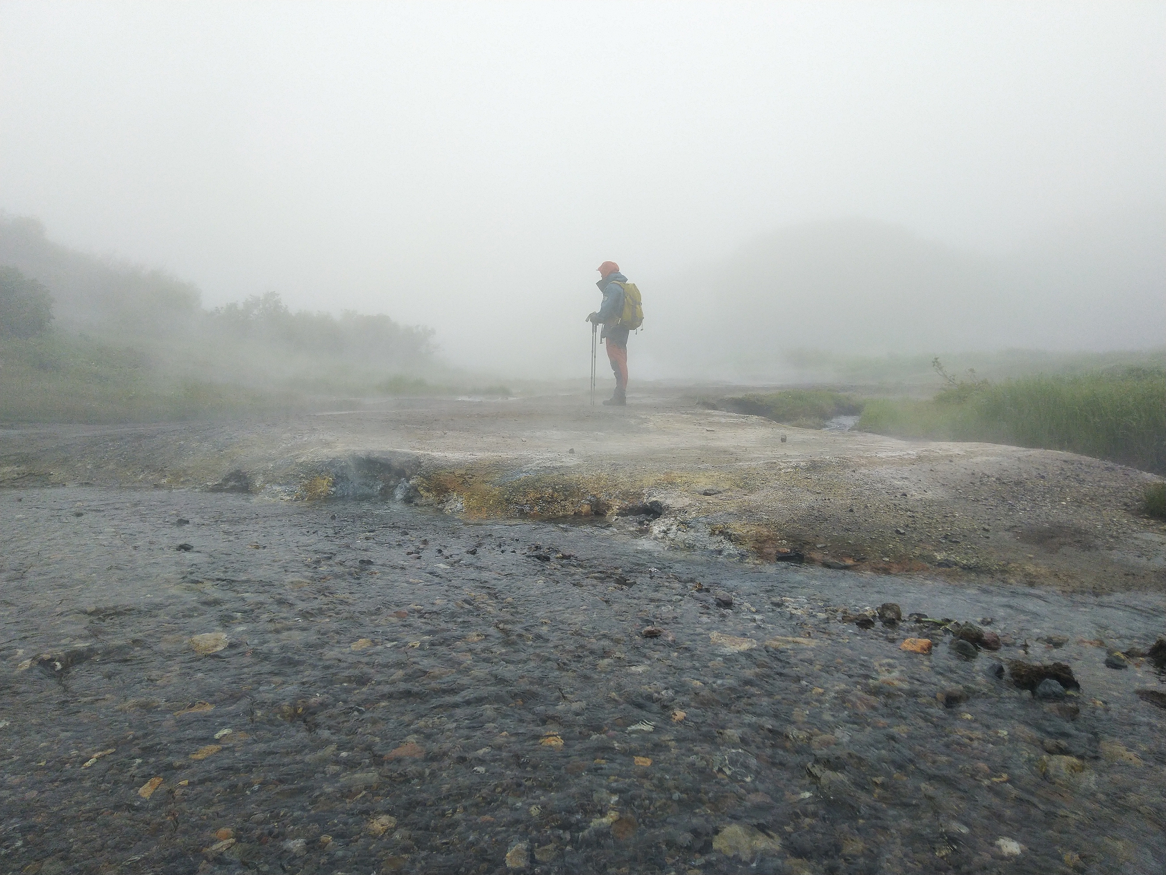 Малая Долина гейзеров (Дачные источники)  остров зелени у подножия активного вулкана (4/20)