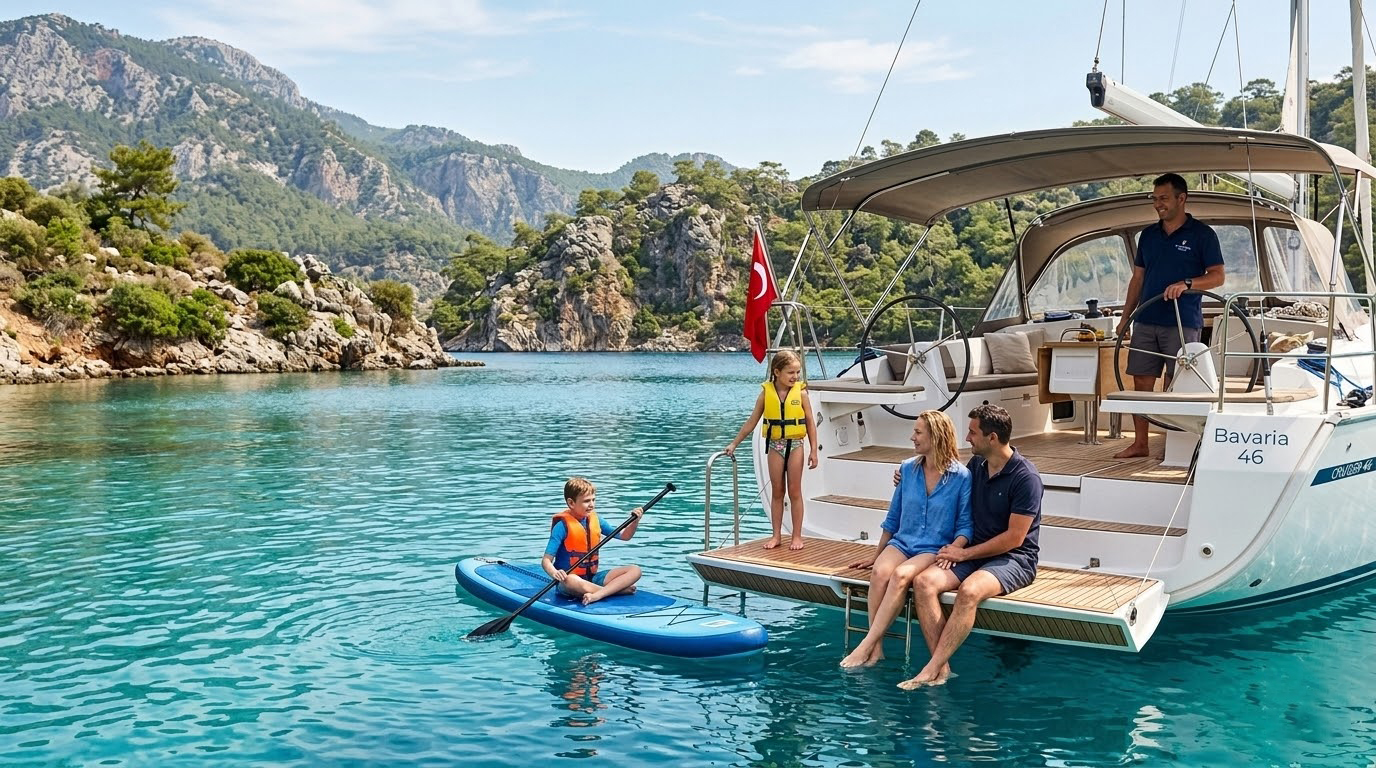 Отдых семьей на Яхте в Турции: комфорт тур по Ликийскому побережью
