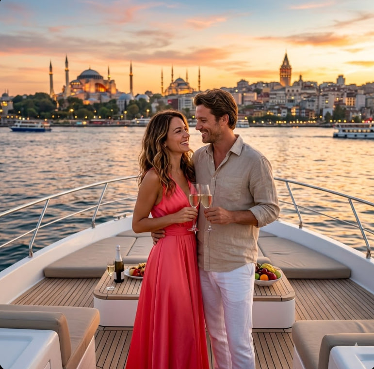 Романтический премиум Стамбул для двоих: Приватная яхта, Отель с видом на Босфор (19/28)