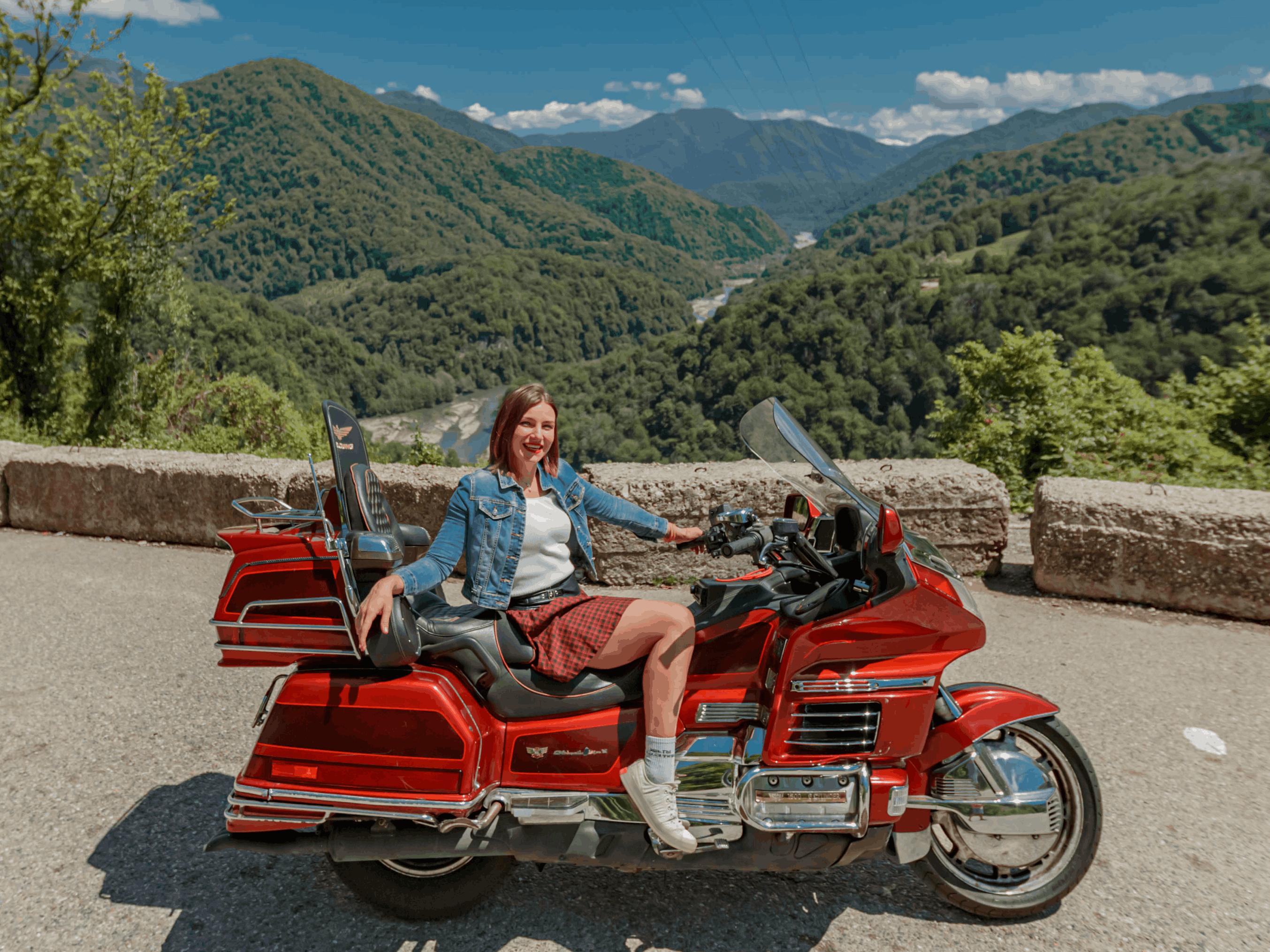 Пассажиром на мотоцикле — в Солохаул, к чайным плантациям! (7/10)