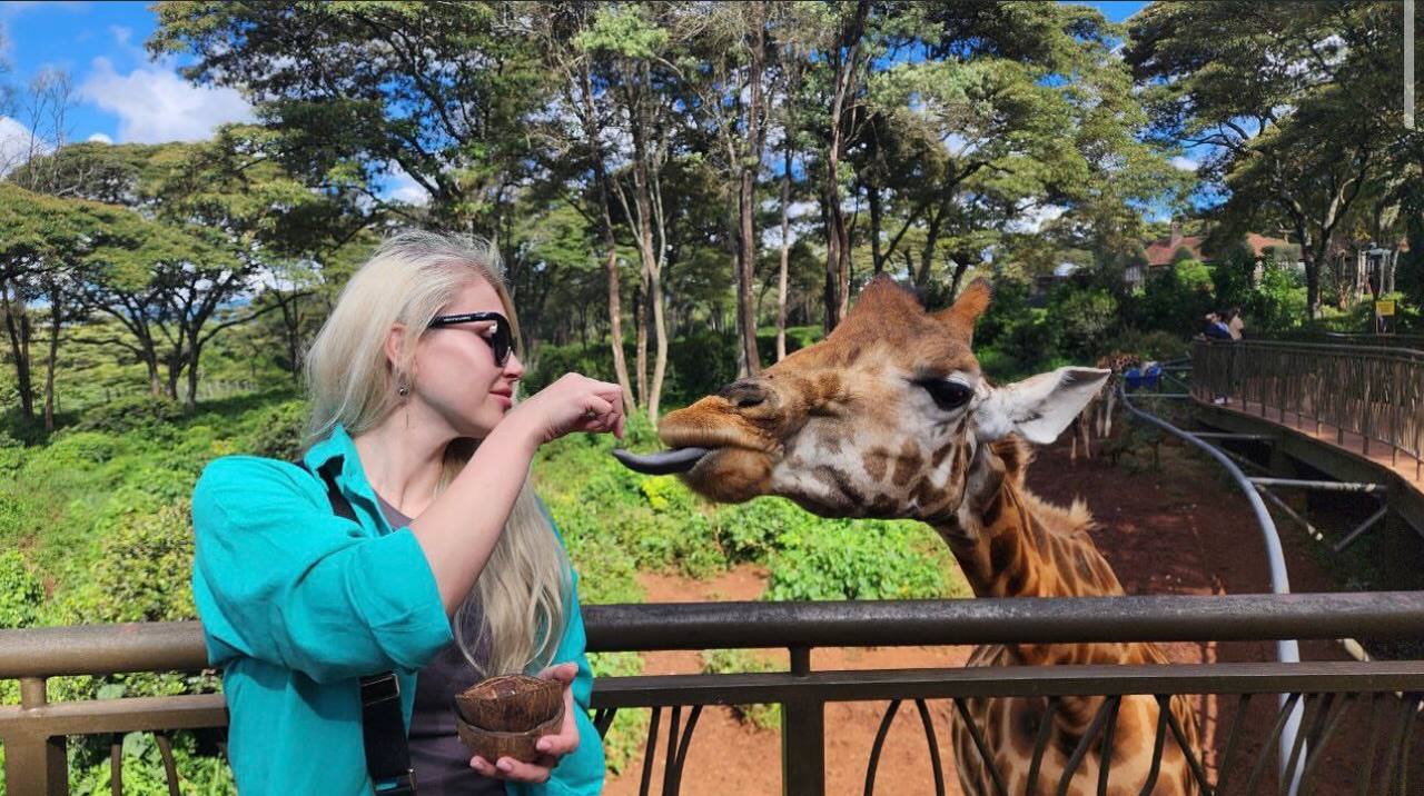 В гостях у жирафов
