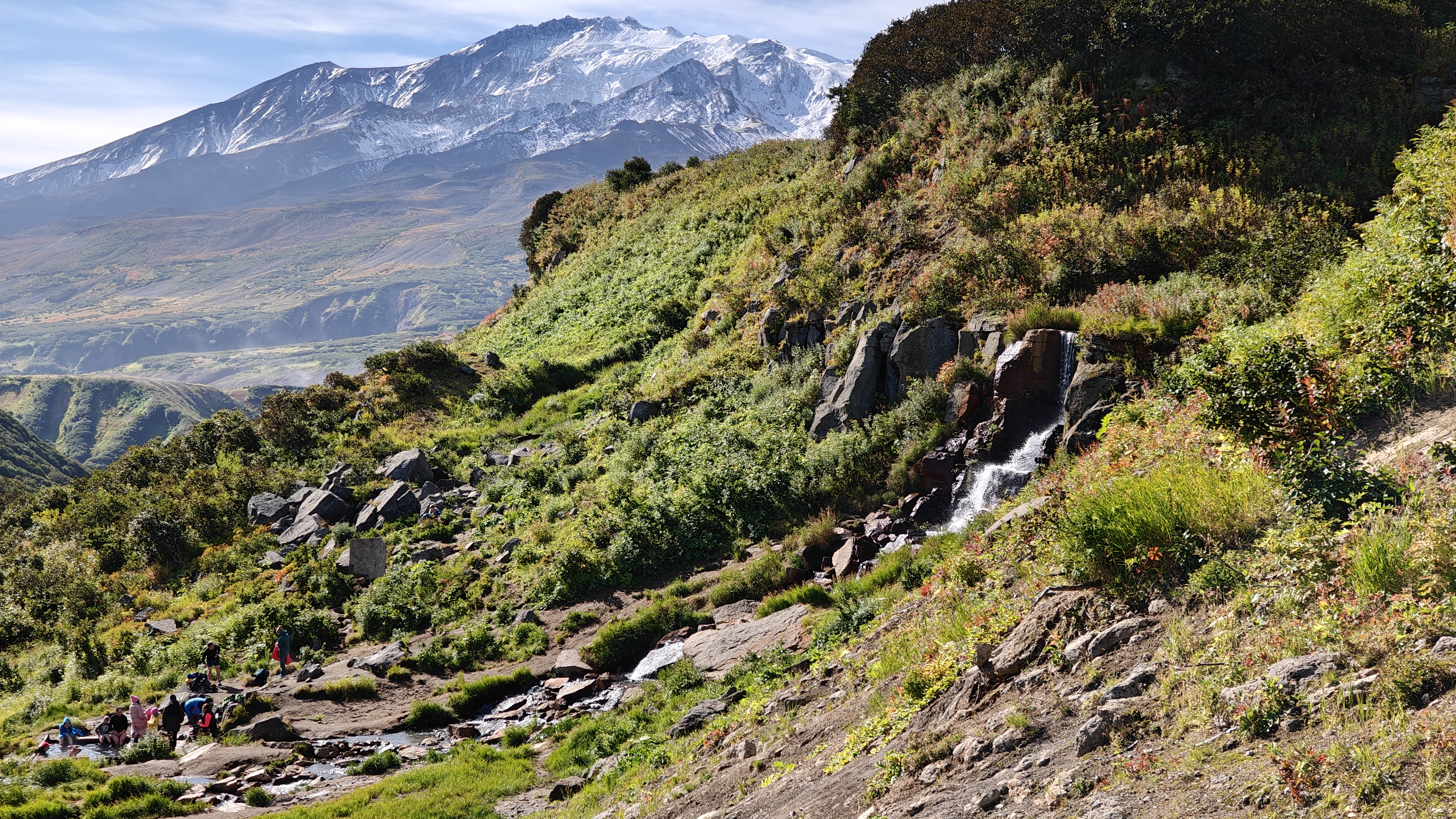 Малая Долина гейзеров (Дачные источники)  остров зелени у подножия активного вулкана (19/20)