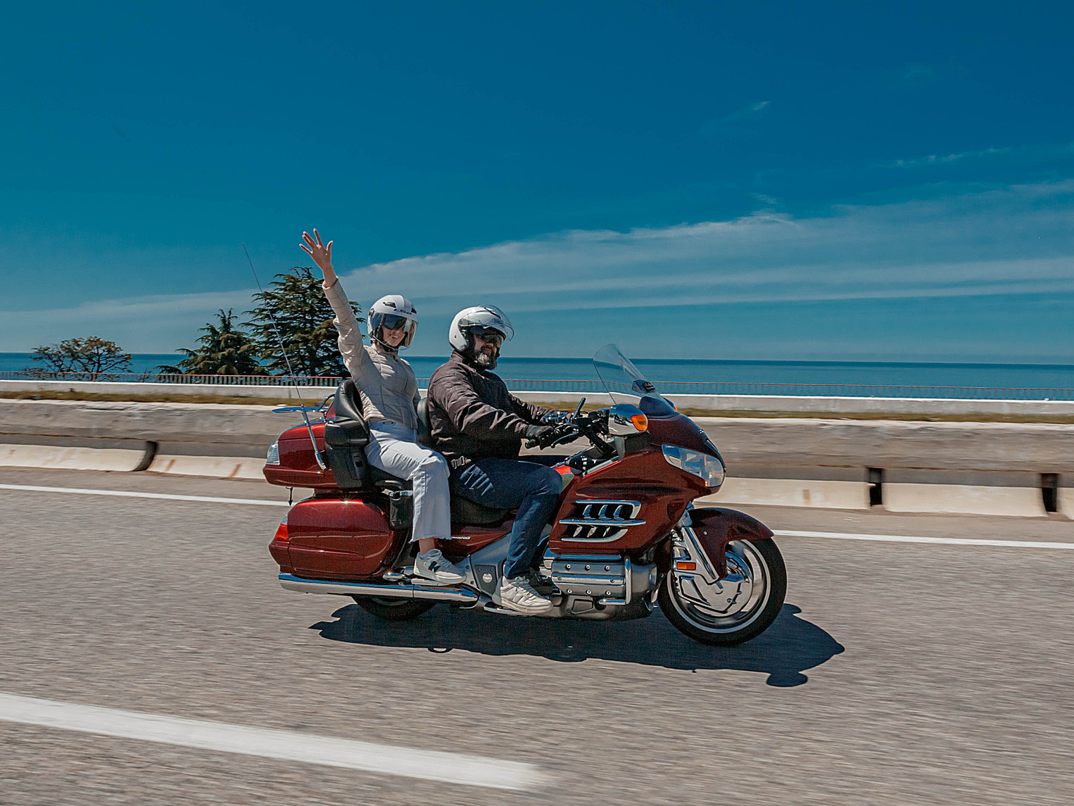 Пассажиром на мотоцикле по Сочи и на гору Ахун (4/12)