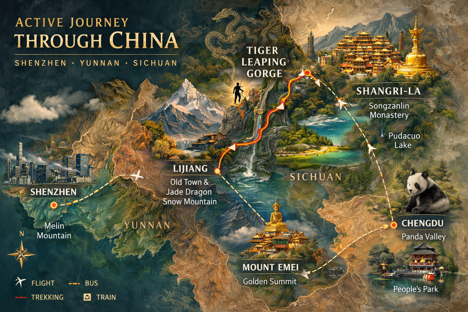 Большое путешествие Китай: от небоскребов и неона мегаполисов до священных гор Тибета (1/28)