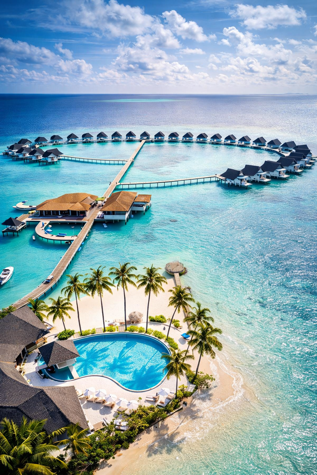 Мальдивы. 4 острова (Резорт + Локальный + остров скатов)