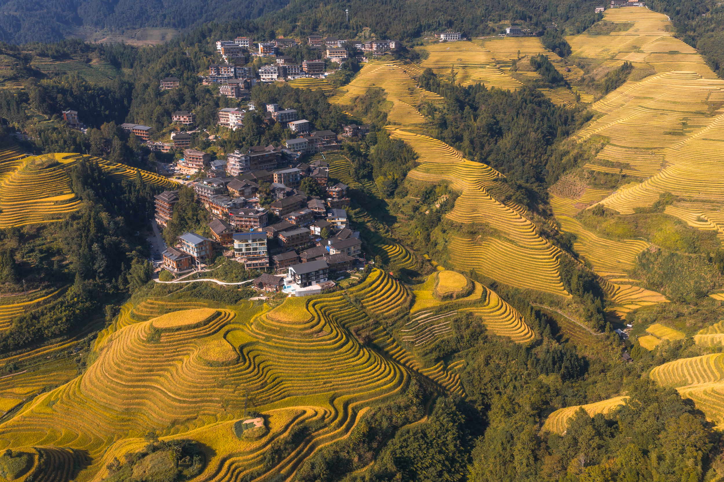 Река Ли (Li River) - селение Дажай (Dazhai)
