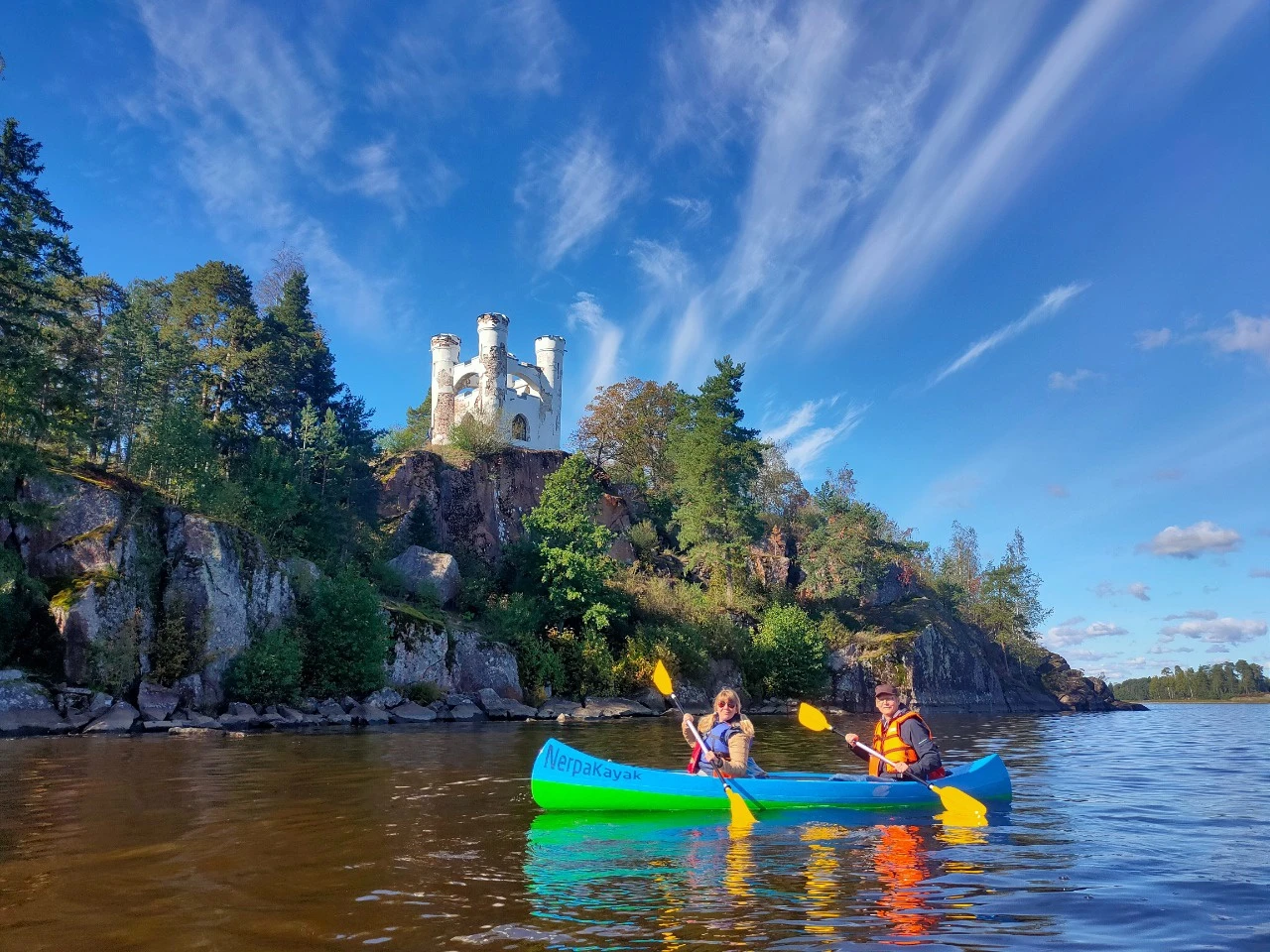 Выборгская кругосветка на байдарках: Монрепо и пикник на острове