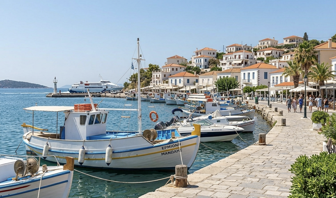 Острова Греции под парусами на катамаране