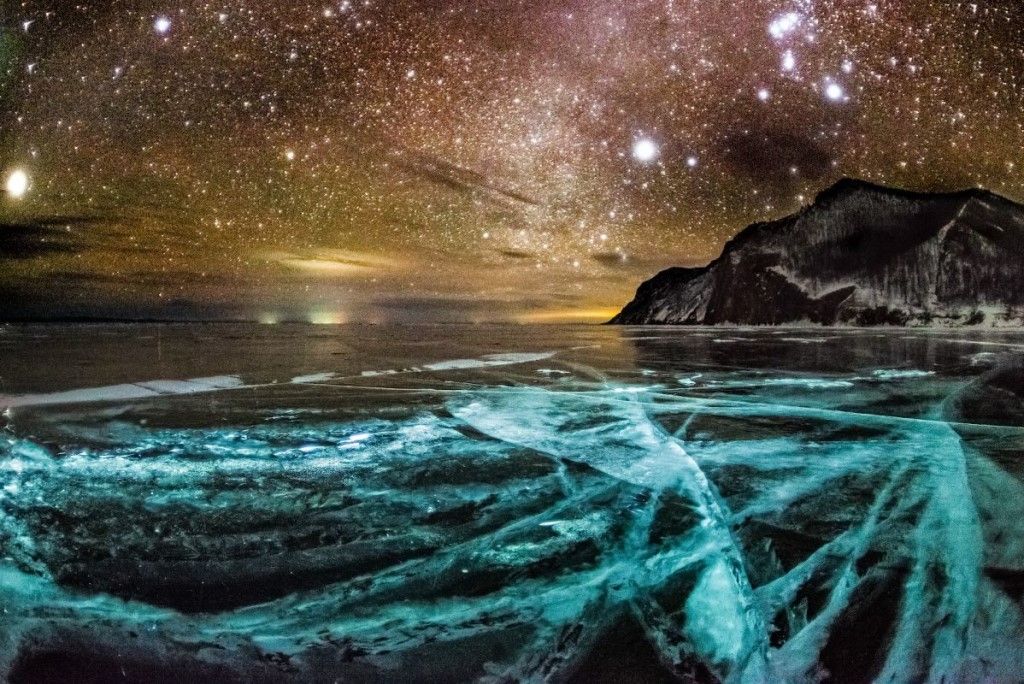 OVER SPACE, the magic of Lake Baikal during the Spring Equinox