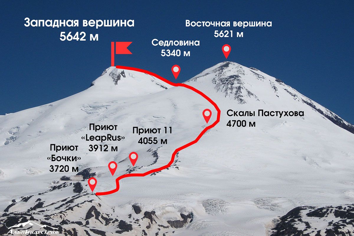 Эльбрус (5642м) с Юга на комфорте. Все включено. Восхождение 06 – 14 июля:  Кавказ, Эльбрус, Кабардино-Балкария, Приэльбрусье (Восхождение) тур по цене  от 59 990 ₽ · YouTravel.Me