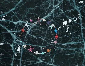 Зимний Байкал на джипах