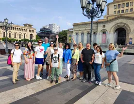 Армения. Сбор гранатов