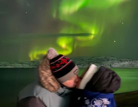 Териберка. Северное сияние и киты