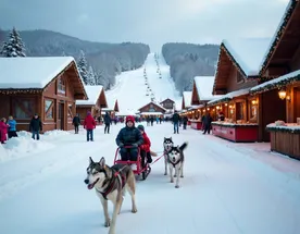 Рождественская сказка в Шерегеше - с Детьми - летим на вертолёте)!