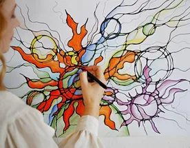 Замедлись. Послушай. Нарисуй себя