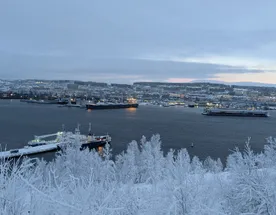 Прибрежный Мурманск с западной стороны