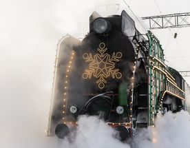 Новогодний ретропоезд в Гусь-Хрустальный