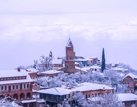 Зимние сказочные узоры в Тбилиси и Кахетии