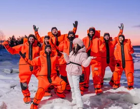 Айсфлоатинг, снегоходы, северное сияние. Комфорт тур до 7 чел. Хибины.