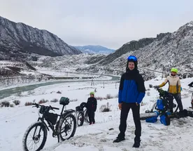 Велотур Зимний Горный Алтай. Чемальский тракт вдоль Катуни