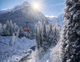 Камерный зимний тур на Домбай: катание на лыжах и сноуборде