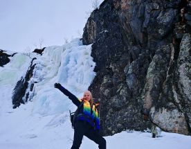 Могильный ров на снегоступах