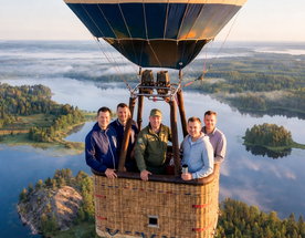 Мужская Карелия. Приватный комфорт тур: воздушный шар, рыбалка, баня, ретро поезд