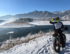 Велотур Зимний Горный Алтай. Чемальский тракт вдоль Катуни
