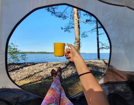 Ладожский берег. Пеший поход с палатками из Санкт-Петербурга
