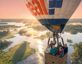 Карелия комфорт тур до 6 чел. Воздушный шар, Отель на берегу, Ретропоезд, Рускеала