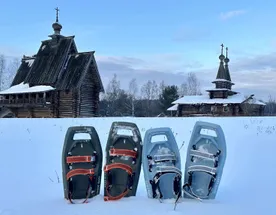 Поход на снегоступах Русский север в Подмосковье