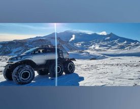 Зима на Камчатке На Вездеходе Каньон Опасный , Мини-долина Гейзеров