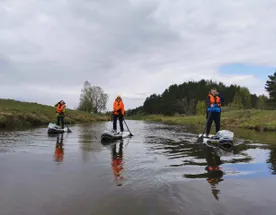 Сплав на Sup досках (сап бордах) по реке Тьма (Тверская обл.)