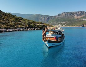 Море Турции (Каш, яхта, вилла, серпантин, Олюдениз)