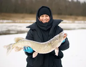 Хорошая зимняя рыбалка для новичков. 