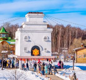 Черная икра, блины и грандиозная Масленица в Калужской губернии