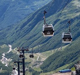 Эльбрус, ущелье Адыр-Су, Гижгит и Поляна нарзанов