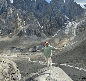 Ледник Актру + Голубое озеро на высоте 2840 метров