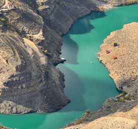 Сулакский каньон и бархан Сары кум из Каспийска