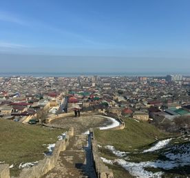 Древний Дербент и экраноплан Лунь