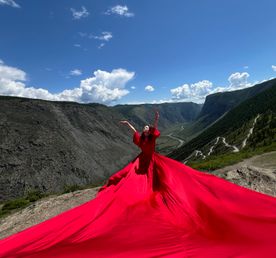 Алтай. Фото тур с платьем в долину реки Чулышман. Водопад Куркуре + Перевал Кату-Ярык