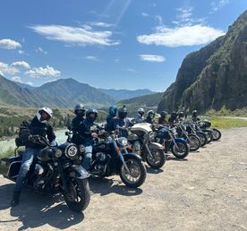 Мото тур по Алтаю на дорожных мотоциклах - Чопперах