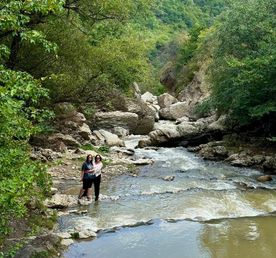 Древняя крепость, Хучнинский водопад и экраноплан Лунь выезд с Дербента