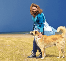 С питомцем на Укок.