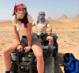 Сафари на квадроциклах у Великих Пирамид на закате