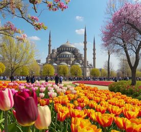 Симфония Цветов: Весеннее Путешествие по Стамбулу!